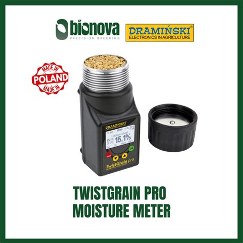 moisture meter twist grain draminski|Draminski Twist Grain & Coffee PRO Moisture Meter.